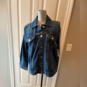 Michael kors ladies button up jean jacket